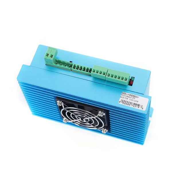 Lukket kredsløb stepmotor sæt - HBS86H - 12 Nm - NEMA 34 - DSP-driver - AC 60 V - Blå