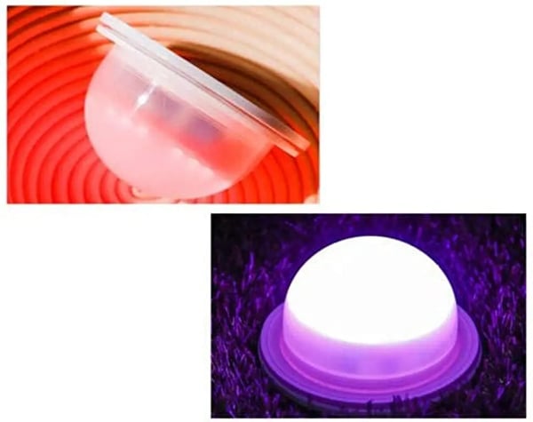 LED valokuutio - Jakkara/Sivupöytä - 30x30x30 cm - RGB-värinvaihto 16 väriä - PE-muovi - Minimalistinen moderni - Valkoinen