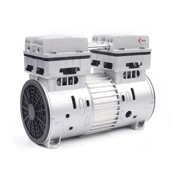 Oliefrit kompressorhoved, 750 W/1 HK, 8 bar, 145 l/min, 1400 rpm, 220 V, støjsvag