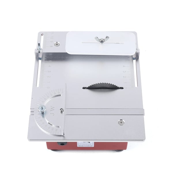 Mini pöytäsaha - Tarkkuussaha - 4600 r/min - 220 V DC - 20×16×8 cm - EU-pistoke - Hopea