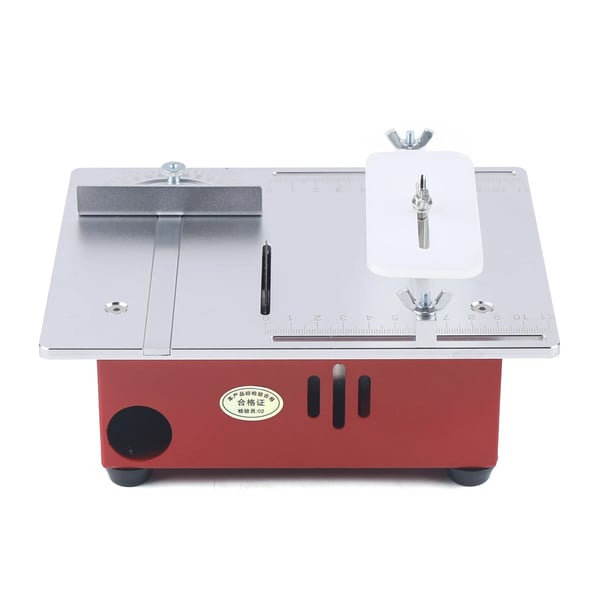 Mini bordsav - Præcisionssav - 4600 omdr./min - 220 V DC - 20×16×8 cm - EU-stik - Sølv