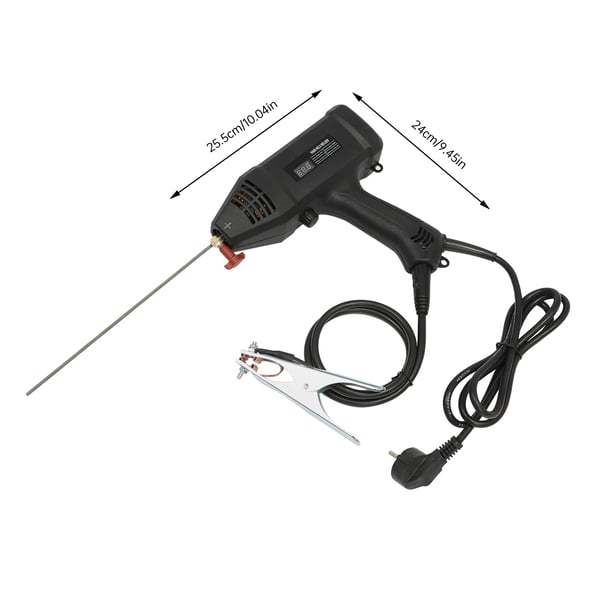Käsikäyttöinen muovihitsauskone - MY-DHJ - Hitsauspaksuus 2–14 mm - 110–240 V - Mitat 25,4×24 cm - Paino 2,2 kg - Musta