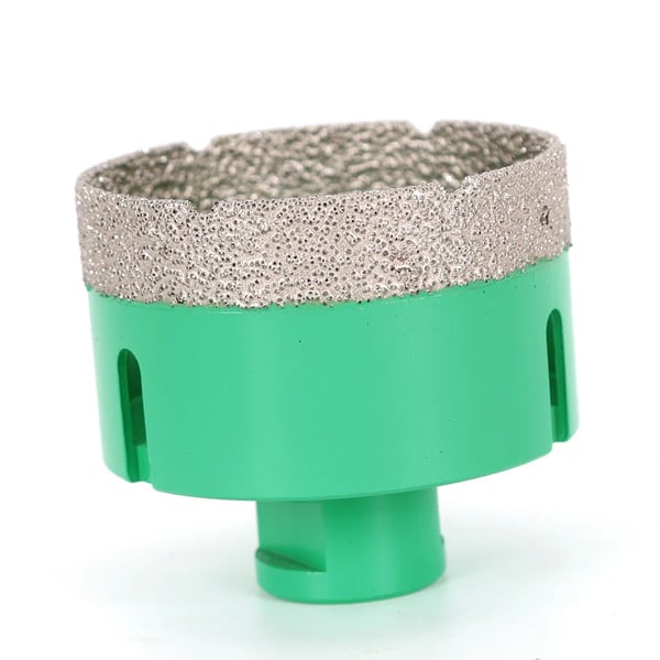 Diamant hulsavsæt - 6 Dele - 20/25/42/50/55/68 mm - Varmebestandig - Til granit, stentøj, kobber, jern, rustfrit stål - Grøn