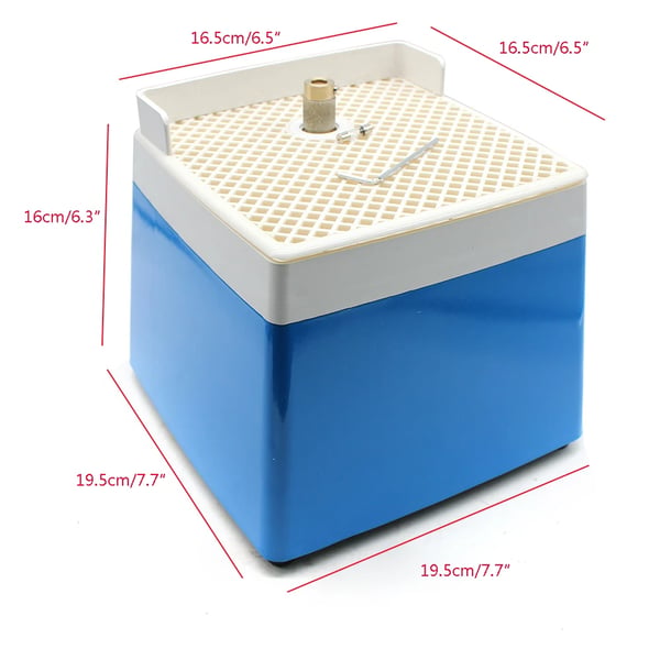 Mini lasihiomakone - Hiomakone lyijylasille - 65 W - 4200 r/min - Harjaton moottori - 195×195×160 mm - 2 kg - CE - Sininen