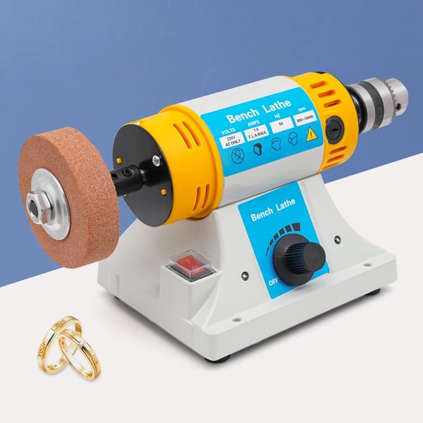 Penkkihiomakone ja kiillotuskone - H160 - 320 W - 10000 rpm - 8 mm laikka - 20×15 cm - 3,4 kg - CE - Keltainen