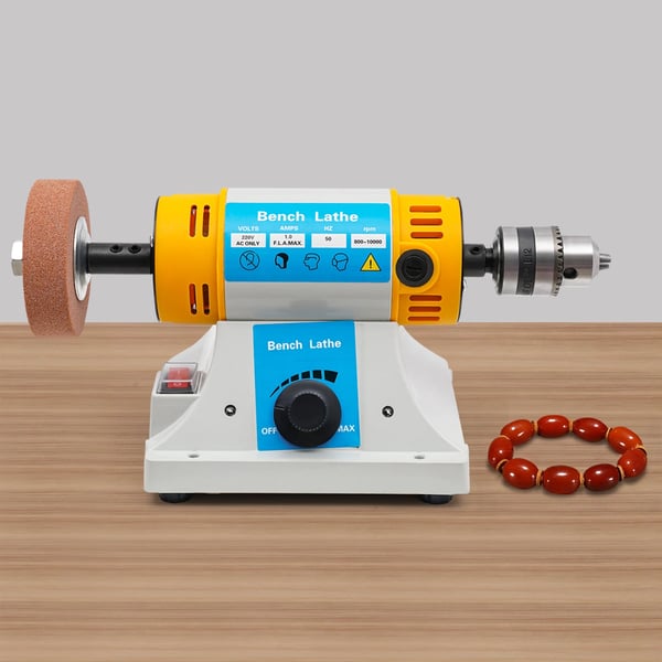 Penkkihiomakone ja kiillotuskone - H160 - 320 W - 10000 rpm - 8 mm laikka - 20×15 cm - 3,4 kg - CE - Keltainen