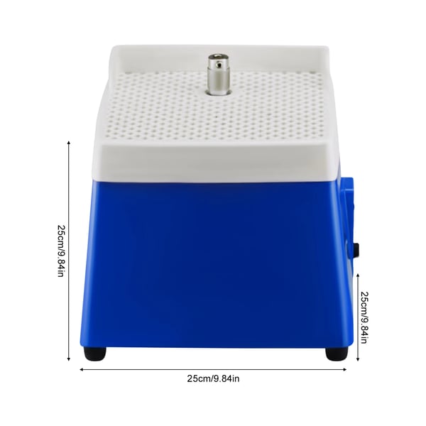 Glas slibemaskine - Mini bærbar til blyindfattet glas - 220 V EU-stik - 65 W - Diamantslibesten inkl. - 250×250×250 mm - Blå