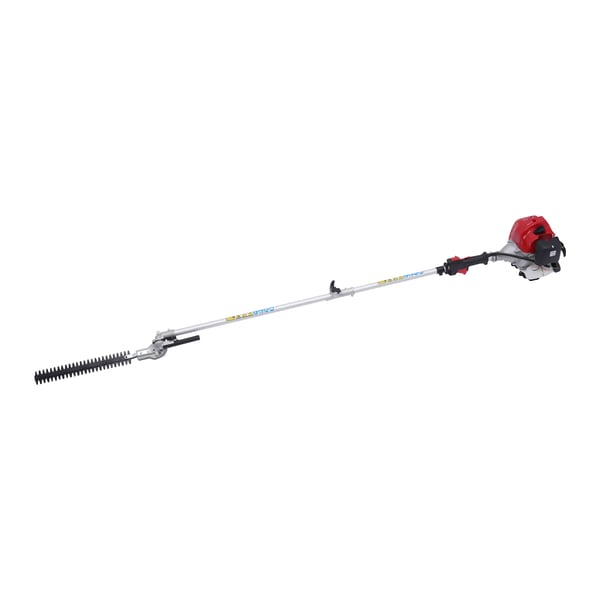 Have-multiværktøj - 5‑i‑1 Benzin - Hækkeklipper, Græstrimmer, Kædesav, Buskrydder - 51,7 cm³ 2‑taktsmotor - Rød