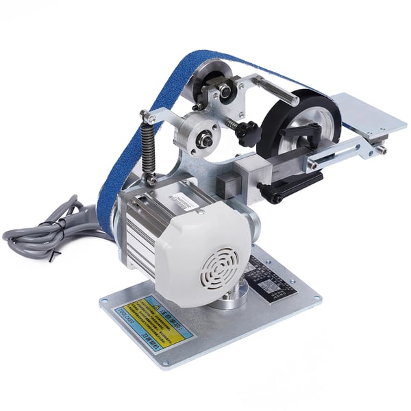 Nauhahiomakone - Pöytämalli - 550 W - 5000 rpm - Harjaton Moottori - Säädettävä Nopeus - 762×25 mm Hiomanauha - 220 V - Hopea