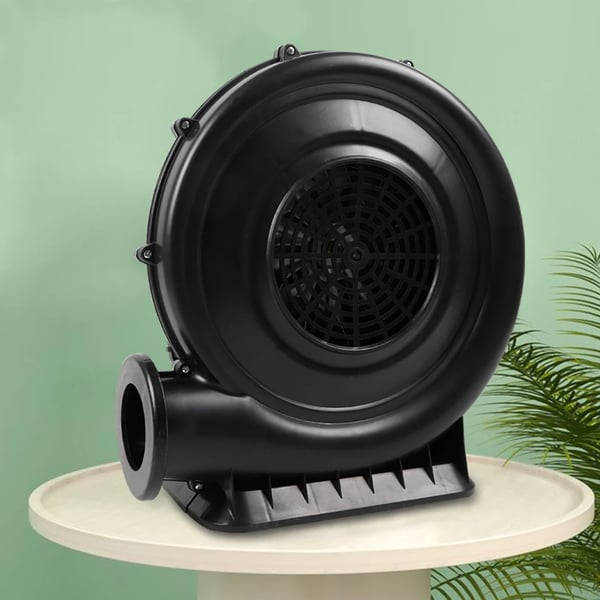 Ilmapuhallin - Puhallin puhallettaville - 250 W - 220 V - Jatkuva ilmavirta - Harjaton moottori - EU-pistoke - Musta
