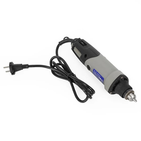 Pyörivä työkalu - Minihiomakone/kaiverrin - 400 W harjaton - 5 000–28 000 rpm - Istukka 0,6–6,5 mm - 220 V EU-pistoke - Hopea