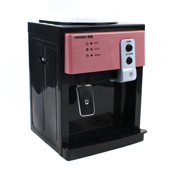 Vandkøler og dispenser, bordmodel, topfyldt, varm & kold, 3,0 L tank, multifarvet