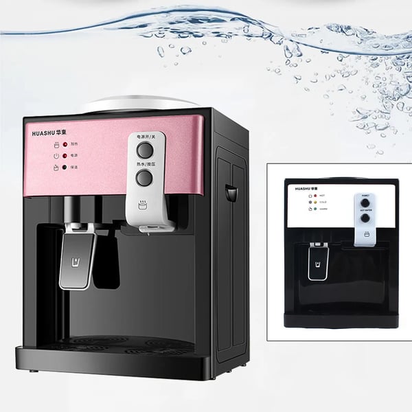 Vandkøler og dispenser, bordmodel, topfyldt, varm & kold, 3,0 L tank, multifarvet