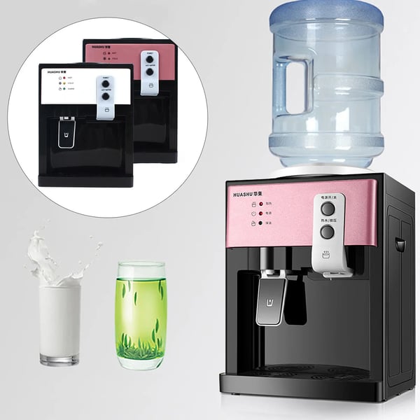 Vandkøler og dispenser, bordmodel, topfyldt, varm & kold, 3,0 L tank, multifarvet