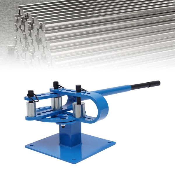 Rørbukker - Rørbukkemaskine - Automatisk - 7 Matricer - Kapacitet 2,54–7,62 cm - Til Metalrør - Blå