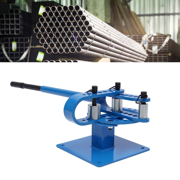 Rørbukker - Rørbukkemaskine - Automatisk - 7 Matricer - Kapacitet 2,54–7,62 cm - Til Metalrør - Blå