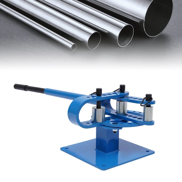 Rørbukker - Rørbukkemaskine - Automatisk - 7 Matricer - Kapacitet 2,54–7,62 cm - Til Metalrør - Blå