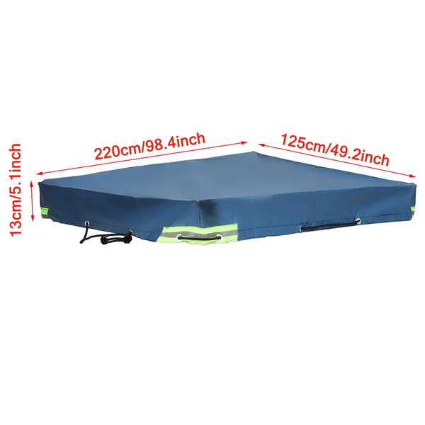 Yleismallinen auton kattomarkiisi - Aurinkosuoja - 225×125×13 cm - Vedenpitävä - Tuulenpitävä - Pölytiivis - UV-suoja - Musta
