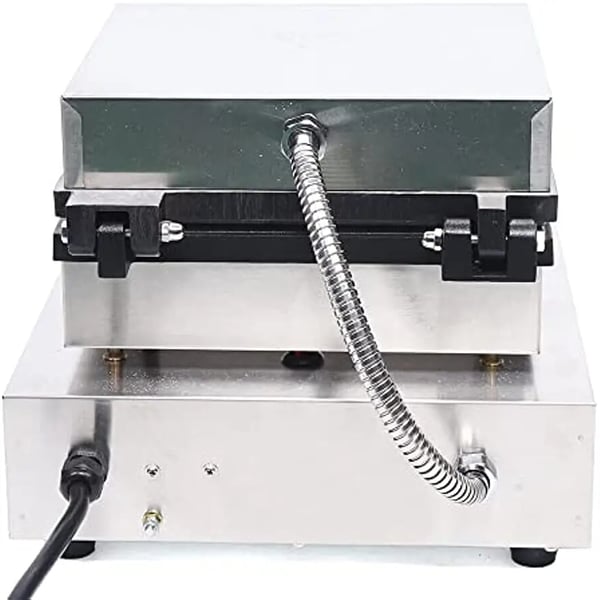 Vaffeljern - Professionelt - 4 forme - Firkantet - Slip-let - 1750 W - 220 V - Trykstøbt aluminium - Sølv