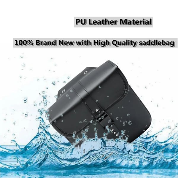 Motorcykel Sadeltasker - Sidetasker - Vandtæt - PU-læder - Universal Pasform - 26 x 24 x 11 cm - 1 Par - Værktøjsopbevaring