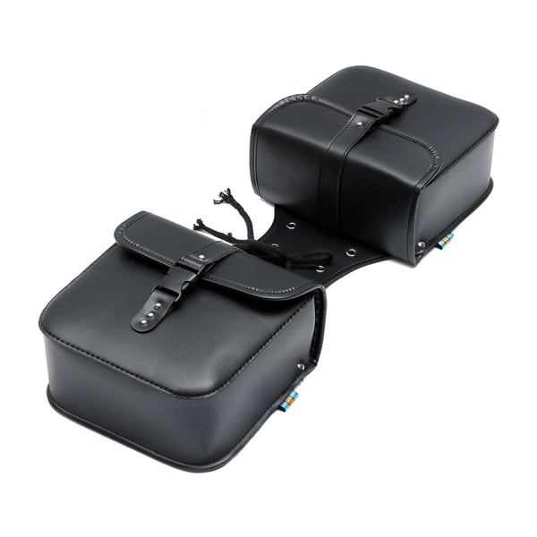 Motorcykel Sadeltasker - Sidetasker - Vandtæt - PU-læder - Universal Pasform - 26 x 24 x 11 cm - 1 Par - Værktøjsopbevaring