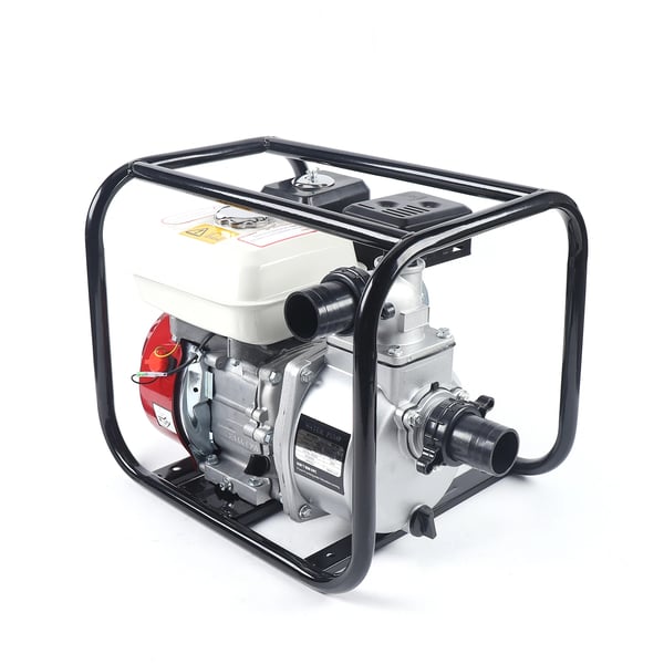 Bensinvattenpump, 4-takt 210 cc 6,5 hk, överförings-/bevattningspump, CN-kontakt