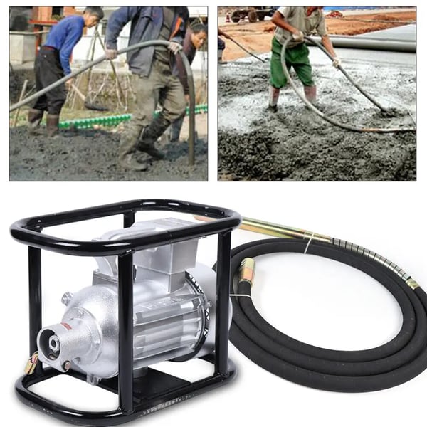 Betonitärytin - Kannettava Sähköinen Sauvatärytin - 1500 W - 2800 r/min - 220 V - Punainen