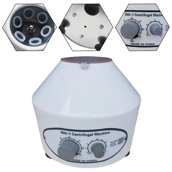 Laboratoriolinko - Pöytämalli 800-1 - Sähköinen - 220 V - 6×20 ml - Jopa 4000 rpm - Valkoinen