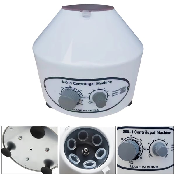 Laboratoriolinko - Pöytämalli 800-1 - Sähköinen - 220 V - 6×20 ml - Jopa 4000 rpm - Valkoinen