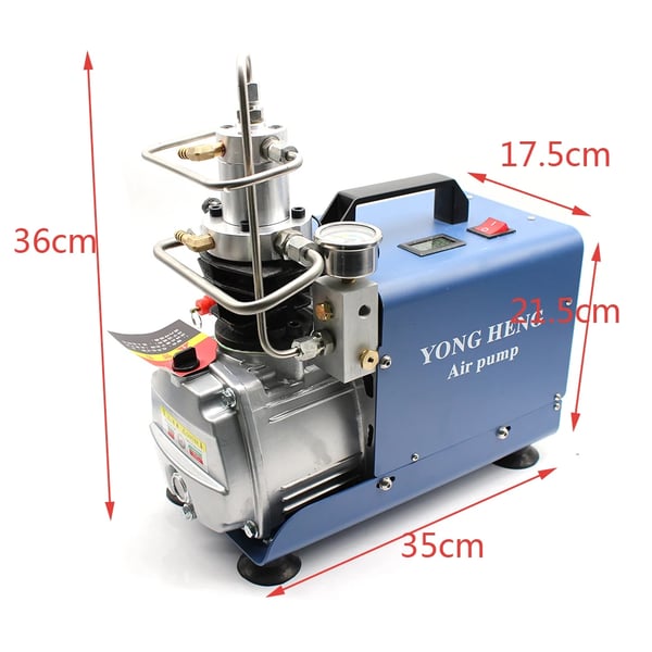 Sähköinen ilmakompressori, korkeapainepumppu 300 bar (30 MPa/4500 PSI), 1800 W, EU-pistoke