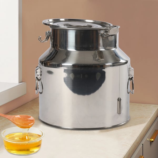 Ruostumattomasta teräksestä valmistettu eväsrasia, ruokasäiliö, 2500 ml riisille, vedelle ja öljylle