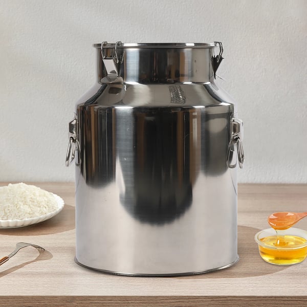 Ruostumaton terästynnyri, käymisastia kotipanemiseen, 3000 ml tilavuus viinille, oluelle sekä öljyn, riisin ja veden säilytykseen