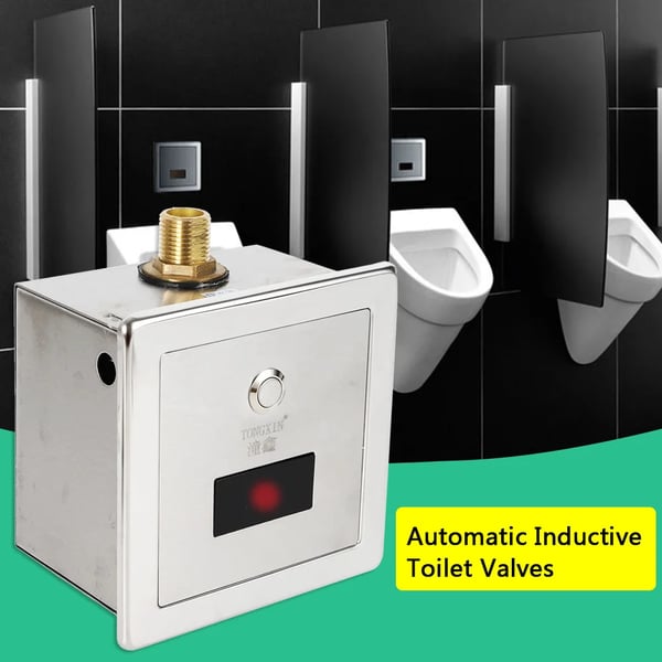 Urinal skylleventil - Fodbetjent type - Manuel - Nem installation - Robust konstruktion - Til offentlige toiletter