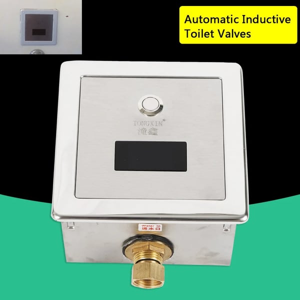 Urinal skylleventil - Fodbetjent type - Manuel - Nem installation - Robust konstruktion - Til offentlige toiletter