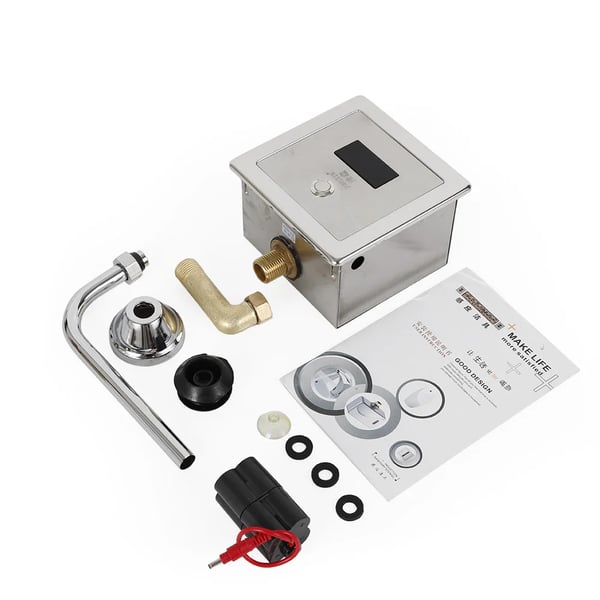 Urinal skylleventil - Fodbetjent type - Manuel - Nem installation - Robust konstruktion - Til offentlige toiletter