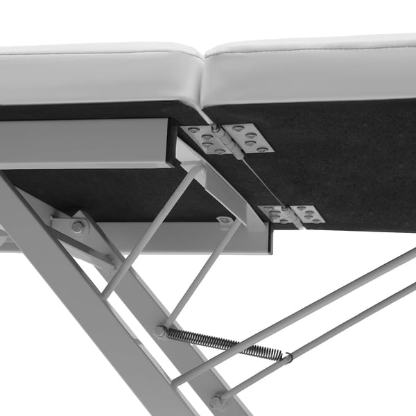 Kosmetikbriks - 3-delt massagebord - Bærbar og sammenklappelig - Justerbar - PU-læder & høj-elastisk skum - Opbevaringstaske - 91×60×26 cm - Sort