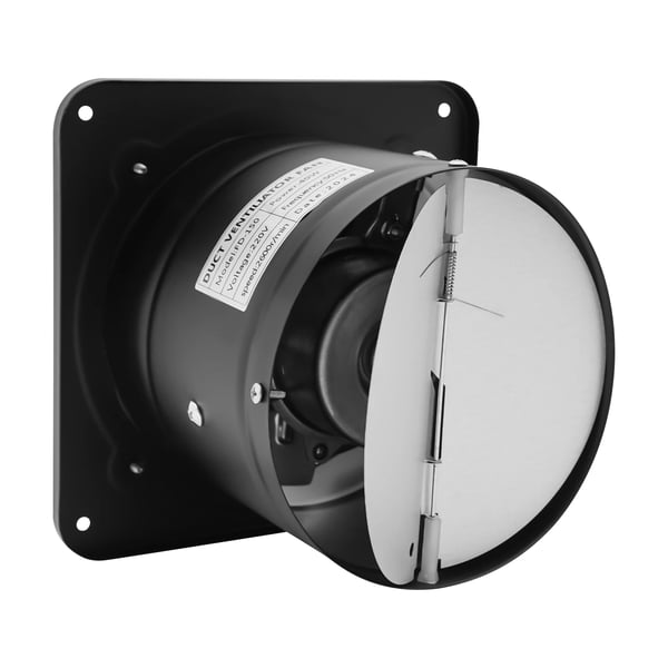 Ventilator, Væg-/vindues-udsugningsventilator 7,5 tommer 220V, 200x200 mm, til badeværelse/toilet/køkken