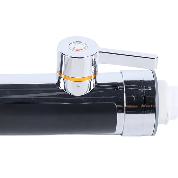 Elektrisk vandhane, bundtilslutning, 3000 W, 25–55 °C, LED-display, 3 s lynopvarmning, rustfrit stål, sølv