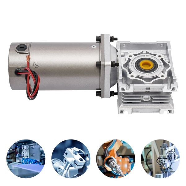 Matovaihdemoottori - NLRV - 24 V DC - 300 W - 1600 r/min - Integroitu vaihteisto - Hopea