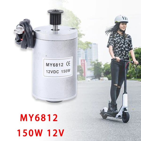 MY6812 børstet DC-motor, 12V 150W, udskiftning til elcykel/el-scooter
