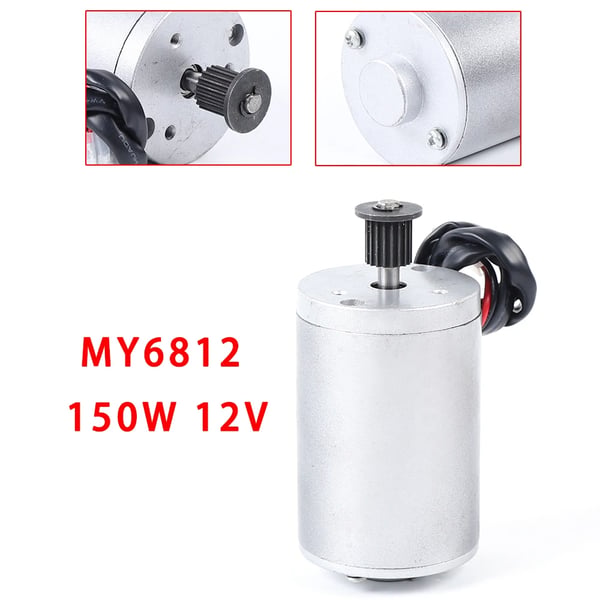 MY6812 børstet DC-motor, 12V 150W, udskiftning til elcykel/el-scooter