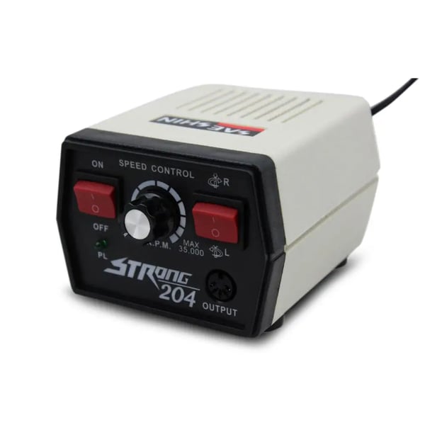 Dental Mikromotor Polermaskine - Håndstykke 204+102L - 65 W - Elektrisk - CE-certificeret - Grå