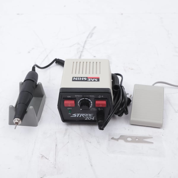 Dental Mikromotor Polermaskine - Håndstykke 204+102L - 65 W - Elektrisk - CE-certificeret - Grå
