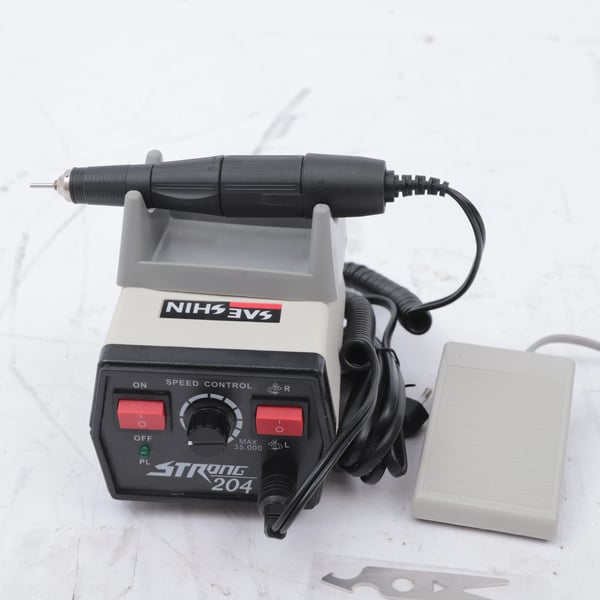Dental Mikromotor Polermaskine - Håndstykke 204+102L - 65 W - Elektrisk - CE-certificeret - Grå