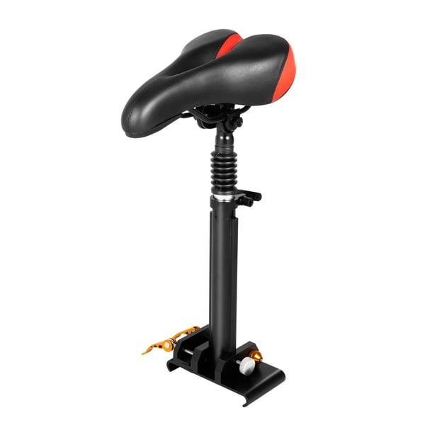 Yleismallinen sähköskootterin satula, sopii Xiaomi M365/Pro 2 ja Ninebot ES1, nahka + alumiiniseos, säädettävä, punainen