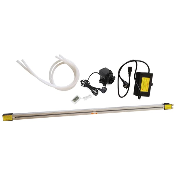 Lämpötaivutin akryyli-/muovi-/PVC-levyille, 24" (600 mm) 800 W, musta