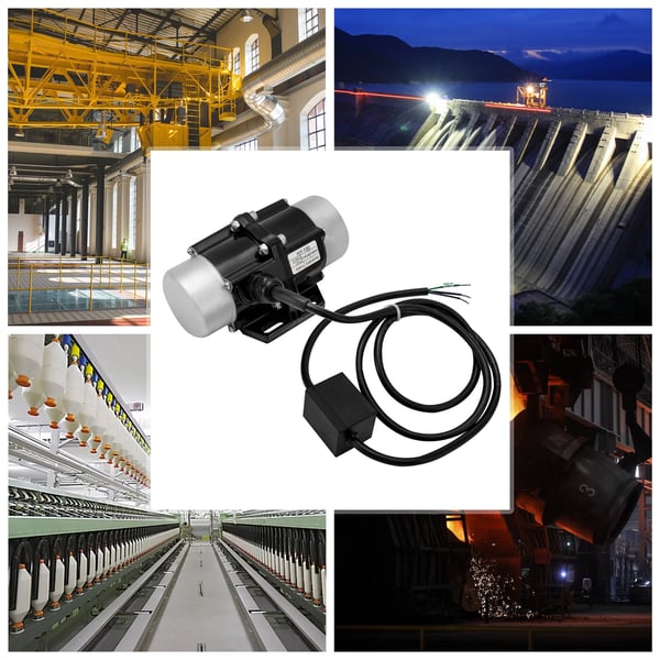Betonvibrator, vibrationsmotor, 220V 1-faset AC, 100W, 3600 omdr./min, aluminiumlegering, 1,5 m kabel