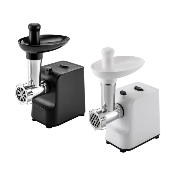 Elektrisk Kødhakker & Pølsestopper - MG-S1 - 1000W Max - 1,5–2,5 kg/min - 3 Skiver - 220–240V AC - Rustfrit Stål/Plast - Hvid