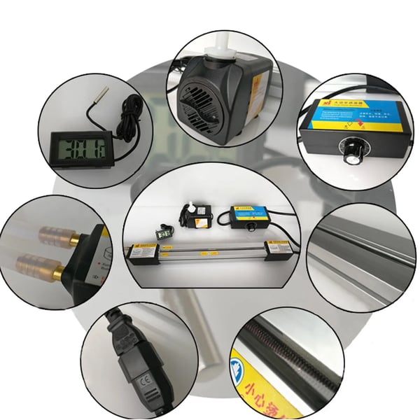 Plast bukkemaskine til akryl/PVC - Linjebukker - Varmezone 122 cm - Tykkelse 1–6 mm - Maks 420 °C - Spænding 220 V - Effekt 1500 W - Sort