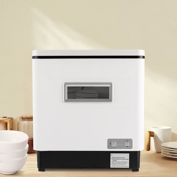 Pöytätiskikone, täysin automaattinen, UV-sterilointi, 360° kiertopesu, 220 V, valkoinen